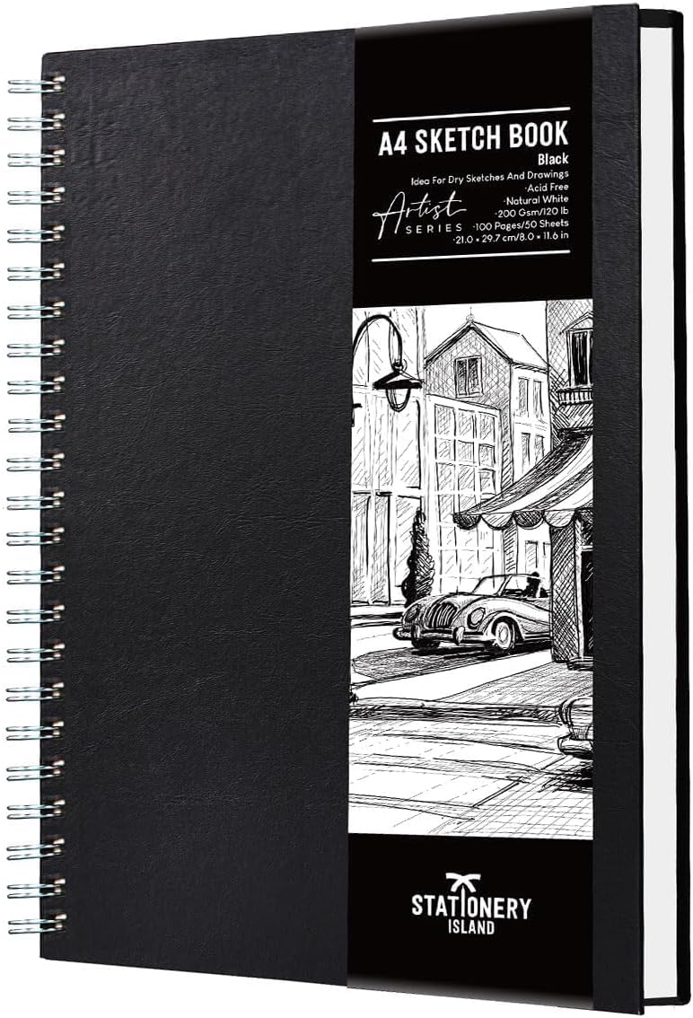 ISLAND A4 Sketchbook Hardcover 200GSM 50 Sheets 100 Pages