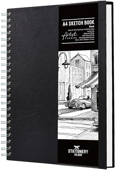 ISLAND A4 Sketchbook Hardcover 200GSM 50 Sheets 100 Pages