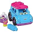 Mega Bloks First Builders Tina Tour Bus with Big Building Blocks, Building Toys for Toddlers (6 Pieces)