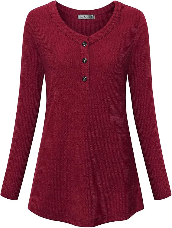 MISS FORTUNE Women's VNeck Collar 2 in 1 Office Tunic