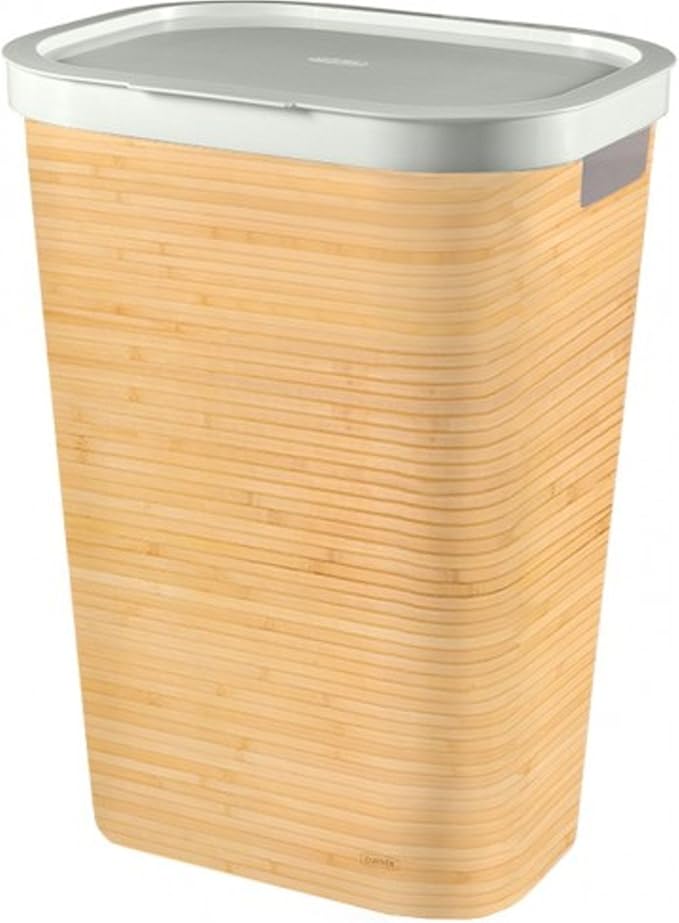 Curver Infinity - cesto para la ropa, imitación bambú, 60L: Amazon.es