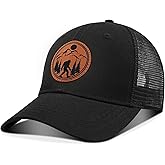 Sasquatch Gifts Bigfoot Hat Embroidery Sasquatch Hats for Men,Big Foot Sasquatch Cap Trucker Hat for Dad Husband Grandpa