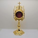Gold Plated Large Church Monstrance Reliquary for