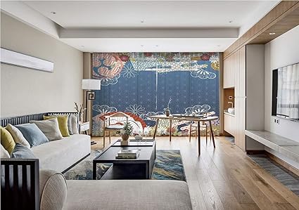 Iprint Sheer Voile Curtains Modern Decor Japanese