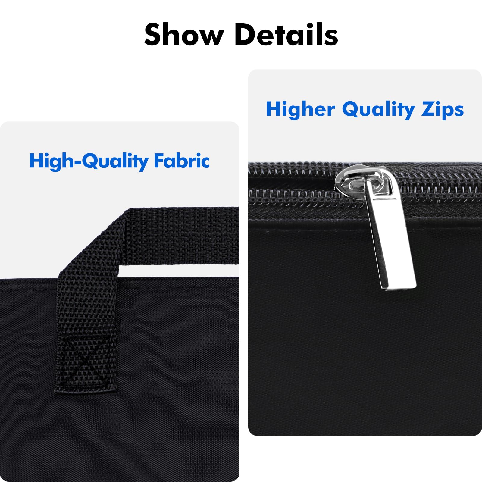 ZKOO Art Portfolio Bag, Light Weight Art Canvas Portfolio Case with Nylon Shoulder Strap, Carrying Storage Case for Artwork, Poster, Sketching, and Drawing (18