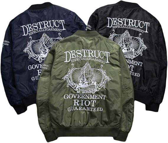 Amazon Gxp1999 メンズ ジャケット ブルゾン Ma1フライトジャケット ミリタリー春秋ジャケット カジュアル S Xxxl 和風 和柄 スタジアムジャケット スタジャン スタジアムジャンパー全3色 C6 L グリーン コート ジャケット 通販