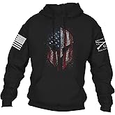 Grunt Style American Spartan 2.0 Unisex Patriotic Pullover Hoodie