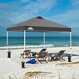 Eagle Peak 3m x 3m Pop Up Gazebo Tent Instant Canopy Shelter Grey view 9