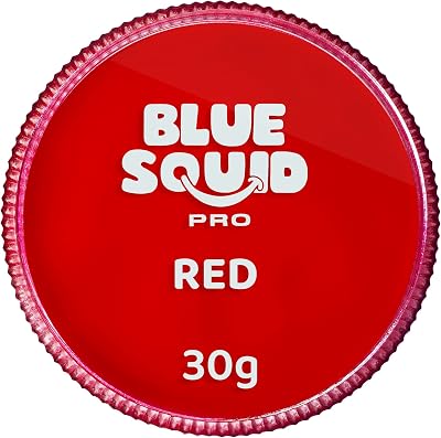 Blue Squid Classic Red Face Paint 30g Professional Water Based Cake