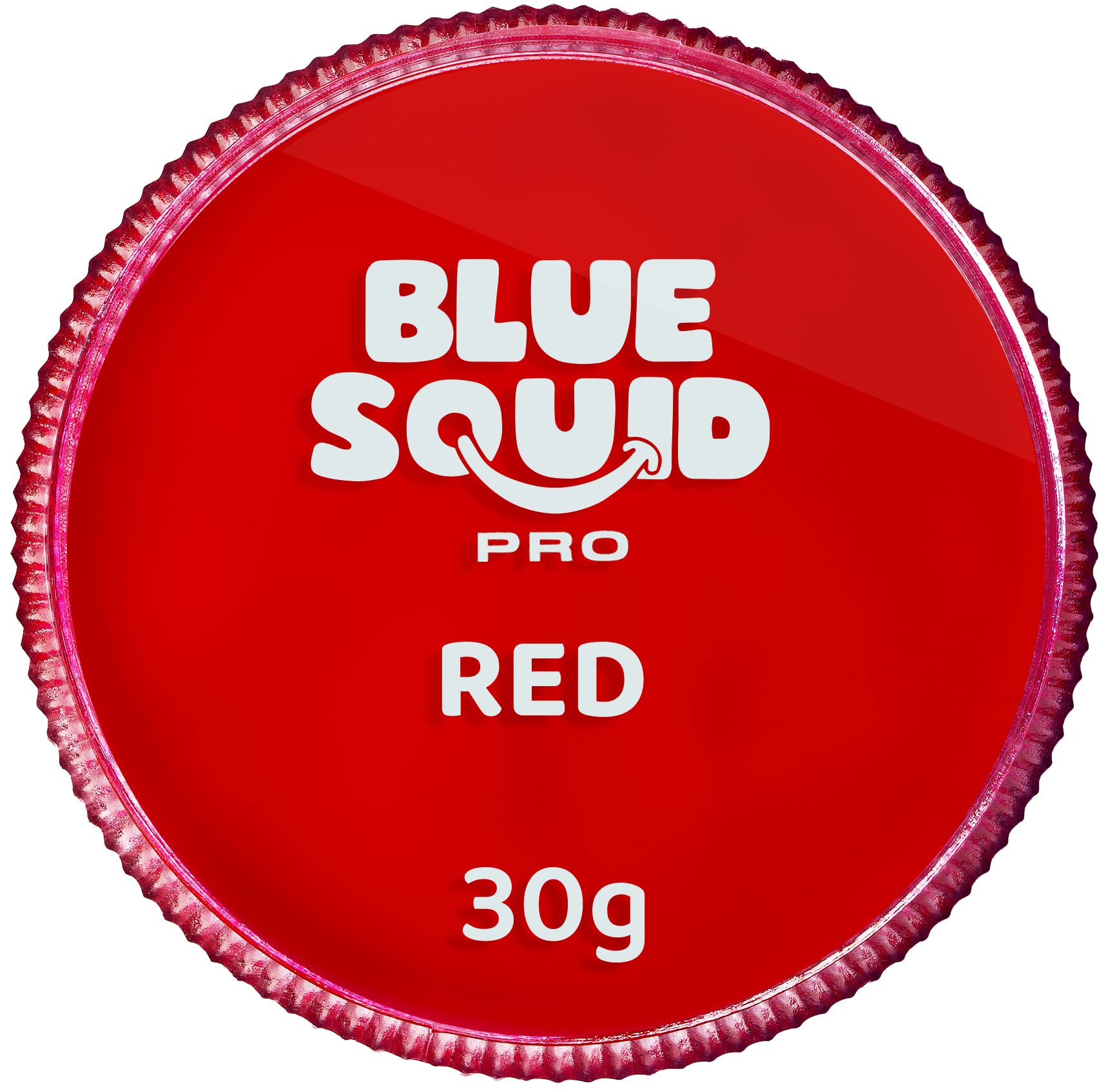 Blue Squid PRO Face Paint - Professional Water Based Single Cake Facepaint & Body Paints - SFX Makeup, Kids Adults Painting for Costume, Halloween Face Paints for Children - Classic Red 30g / 1oz
