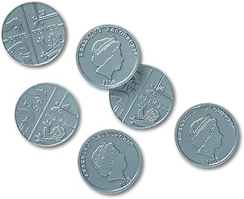 Set Di 100 Monete Giocattolo Da 5 Pence Learning Resources: L'euro Per Imparare A Contare