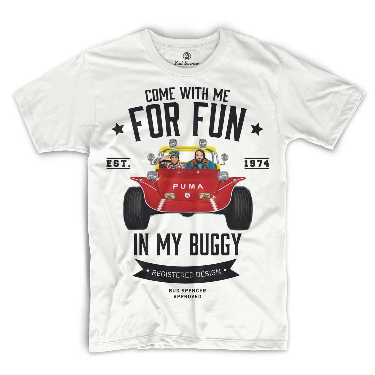 Bud Spencer - T-Shirt with German Text "Zwei wie Pech und Sulphur" (5XL)