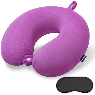 Gosider Travel Pillow Comfortable Neck Pillow U Shape Memory Foam Support Neck and Head Portable Travel Neck Pillow Suitable for Airplane, Trains, Self-Driving Cars