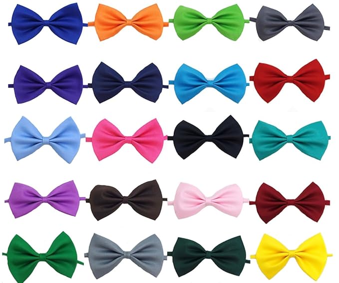 Buy Glitterymall 20pcs Adjustable Pretied Bowties Bow Ties Collection
