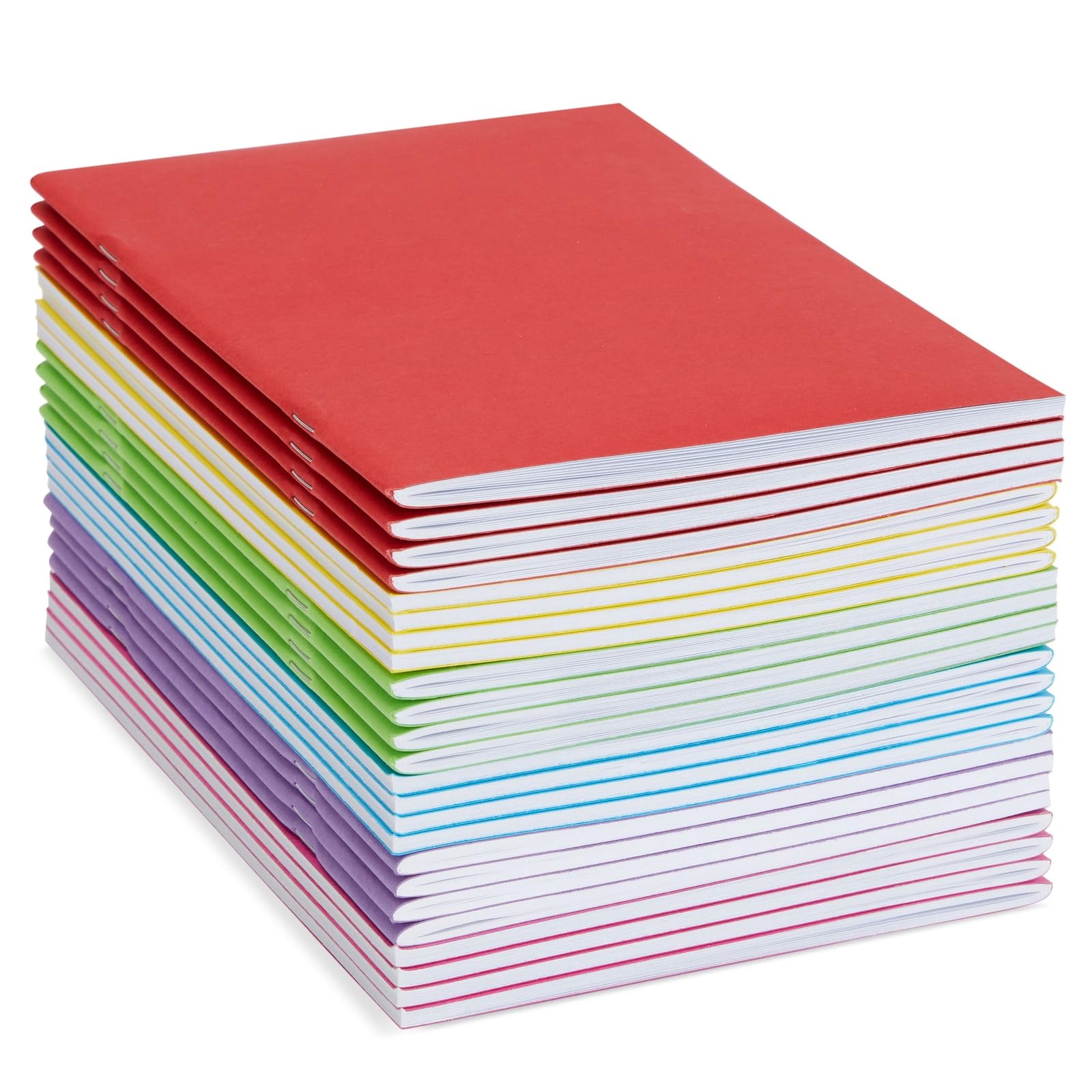24 Pack Books for Students, 14 x 21 cm A5 Sketchbooks for Kids to Write Stories and Draw (blank inside)