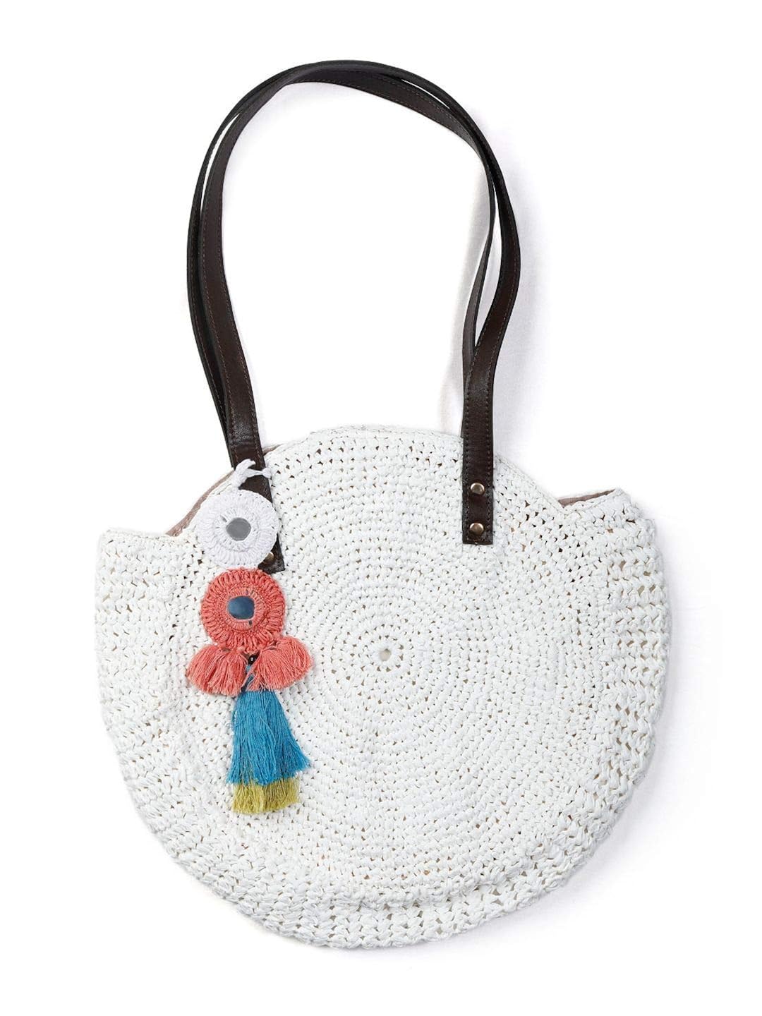 crochet white bag