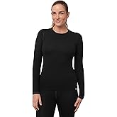 DANISH ENDURANCE Merino Wool Long Sleeve for Women, Thermal Vests for Women, Base Layer Underwear Tops, Winter Thermals