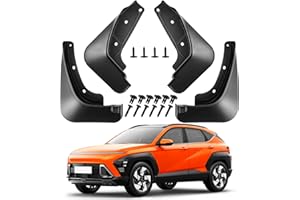 WRWJL Mud Flaps for Hyundai Kona 2024 2025 Accessories,Upgraded Front Rear Splash Guards Compatible with Kona,All Weather 4PC