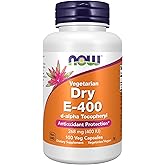 NOW Supplements, Vitamin E-400 IU D-Alpha Tocopheryl, Dry, 100 Veg Caps
