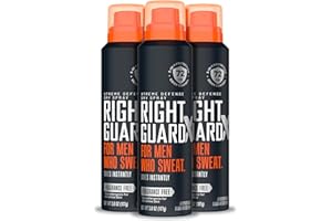 Right Guard Xtreme Defense Antiperspirant & Deodorant Spray | 5-in-1 Protection Dry Spray Deodorant For Men | Blocks Sweat 2X Longer | 72-Hour Odor Control | Fragrance Free, 3.8 oz. (3 count)