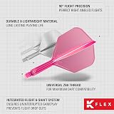 Target Darts K Flex Integrated Flights and Shafts No.6 Pink Short Pack of 3 view 6