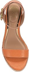 Vince Camuto Women's Felia Wedge Sandal, Mandarino