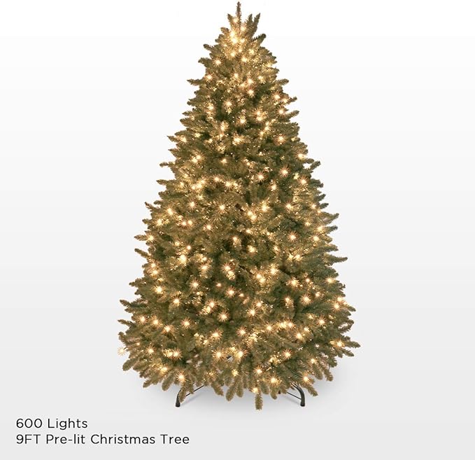 Buy Oasiscraft Blue Spruce Artificial Christmas Tree Pre Lit 9ft Online At Low Prices In India Amazon In 9 Foot Artificial Christmas Tree