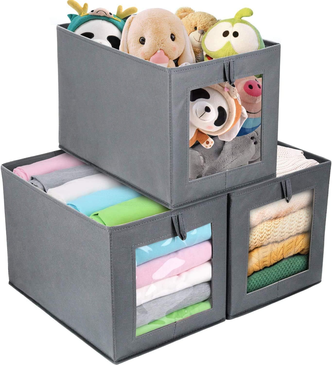 stacking open toy storage trunk