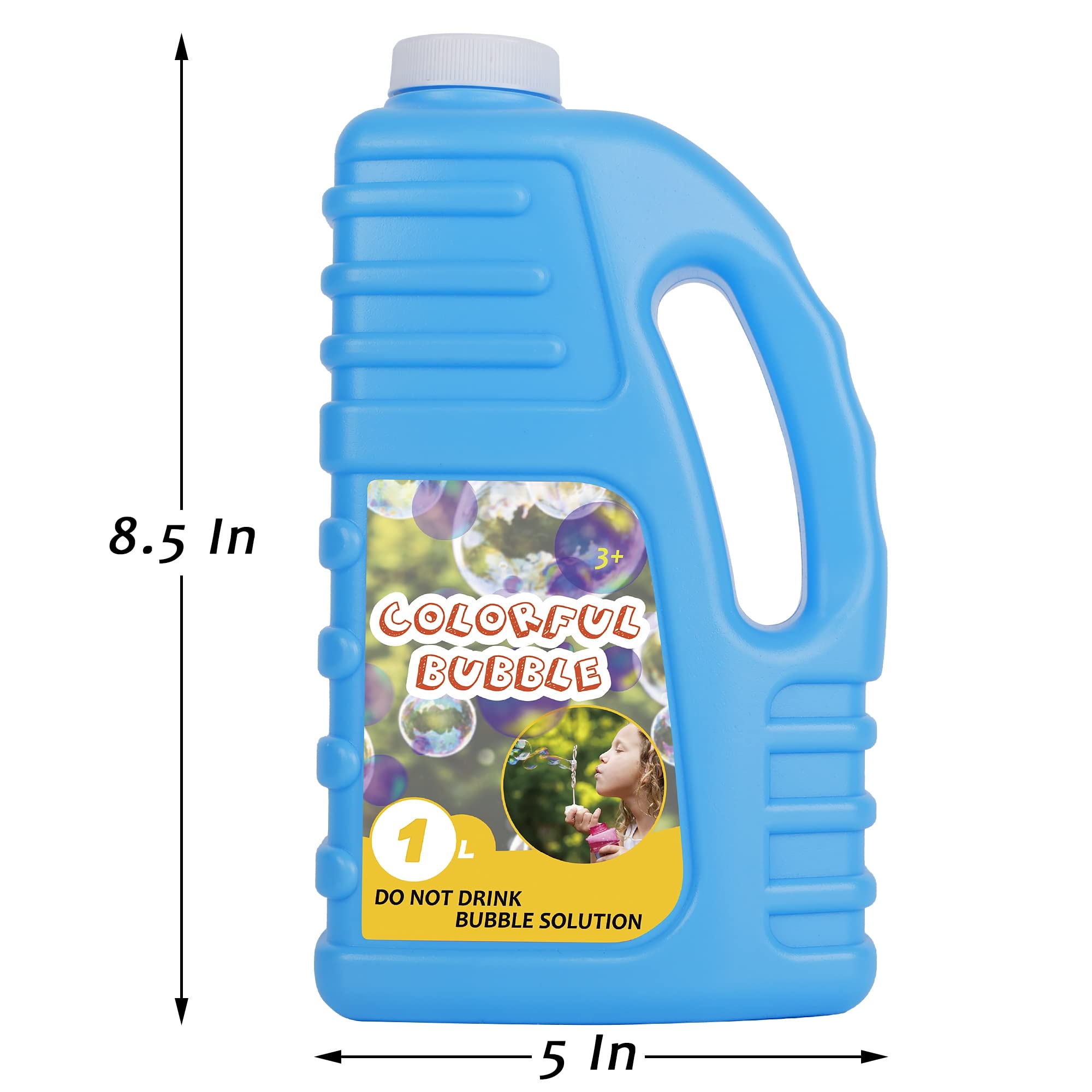 Lulu Home Bubble Concentrated Solution, 1 L/ 33.8 OZ Bubble Refill Solution for Kids Halloween Parties, Bubble Machine, Giant Bubble Wand, Bubble Blower Toys