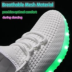 BosenHulu Light Up Shoes for Women Men Unisex USB