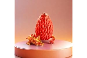 Criebeo Dragon Eggs,3D Dragon Eggs with Dragon Inside,Mystery Dragon Egg Gifts for Easter Basket Stuffers(Red001)