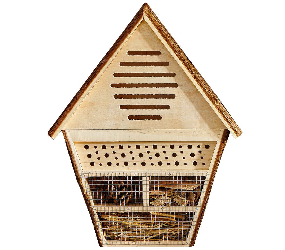Dehner Natura Insect Hotel Fir Wood Brown