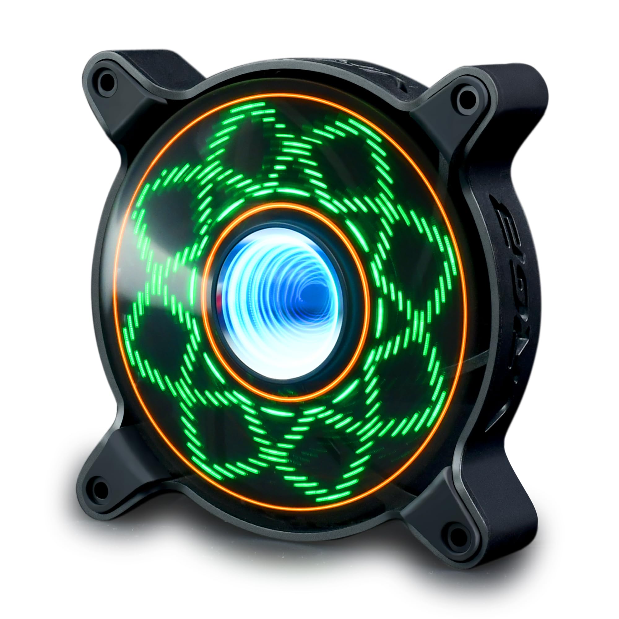 Photo 1 of 120mm RGB Case PC Fans Cooler Fan with Max 1650 RPM Low Noise Cooling Fan Blade LED Lighting Glows Dynamic Multi-Graph Cycle 1 Pack