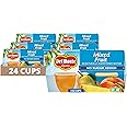 Del Monte Mixed Fruit Snack Cups in Water, No Sugar Added, 4 Ounce - 4 Count (Pack of 6)