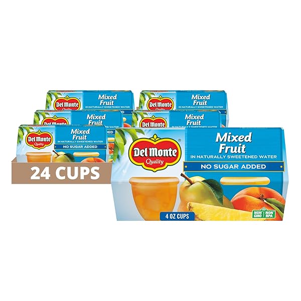 DEL MONTE MIXED FRUIT SNACK CUPS IN WATER,...