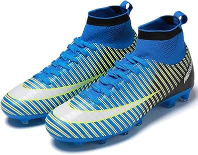 Amazon Com Mabeibei Football Sneakers For Mens Soccer Boots Indoor Tf Turf Cleats High Tops Ankle Boots Women Turf Outdoor Soccer Shoes Soccer