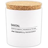 Urban Concepts by DECOCANDLES - Santal - Highly Scented Soy Candle - Long Lasting - Hand Poured in USA (9 Oz. Cork)