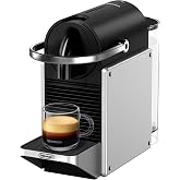 De'Longhi Nespresso Pixie EN127.S, Fully Automatic Coffee Machine (Silver) | Multi-Function, Welcome Set Included, Compact Design, 19 Bar Pressure, 1260W