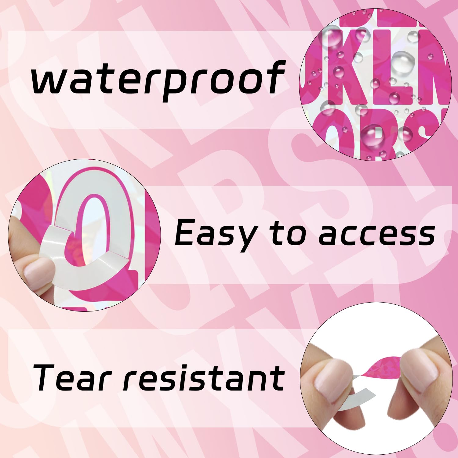 Starboling Letter Stickers,2 inch 8 Sheets Rose red Alphabet Sticker,Self Adhesive Vinyl Letter Stickers Mailbox Numbers,for Arts Crafts Outdoor Sign Poster Mailbox Sign Doors Mailboxes Car Truck