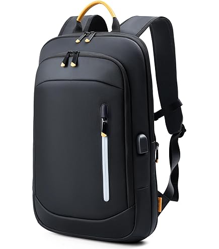 Amazon.com: Backpack for Men Business Travel Laptop Backpack with USB Charger Lightweight Anti-Theft Water-Resistant Fits 15.6 Inch Laptop for Commute Travel Daily Work College with Small Bag (Black, 15.6MAX