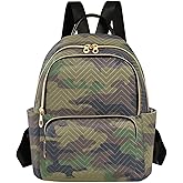 NVSGHS Camouflage Backpack Purse For Women Lightweight Travel Shoulder Bag Daily Mini Backpack