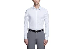 Calvin Klein Men's Dress Shirt Slim Fit Non Iron Solid