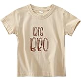 Big Brother T Shirt for Toddler Boy Announcement T-Shirt Sibling Reveal Embroidery Outfit Clothes 1t-5t