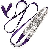 XZQTIVE Bridal Belt Handmade Crystal Rhinestone Braided Wedding Dress Sash Belt For Bridal Gowns