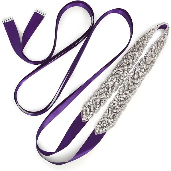 4857 Rhinestone Sash Belt For Wedding Bride/baby Shower Rhinestone Sash Belt for Wedding Bride/Baby Shower  main image 2