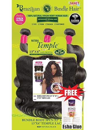 Amazon Com Janet Collection Virgin Remy Human Hair 13x4 Temple