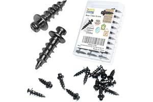 KEYHOLE MARKER Bear Double Headed Claw Hanger Screws - Ideal for Picture Frames,Mirror,Art,Decor Hanging, for D-Rings, Sawtooth, Wire and Keyholes, Black