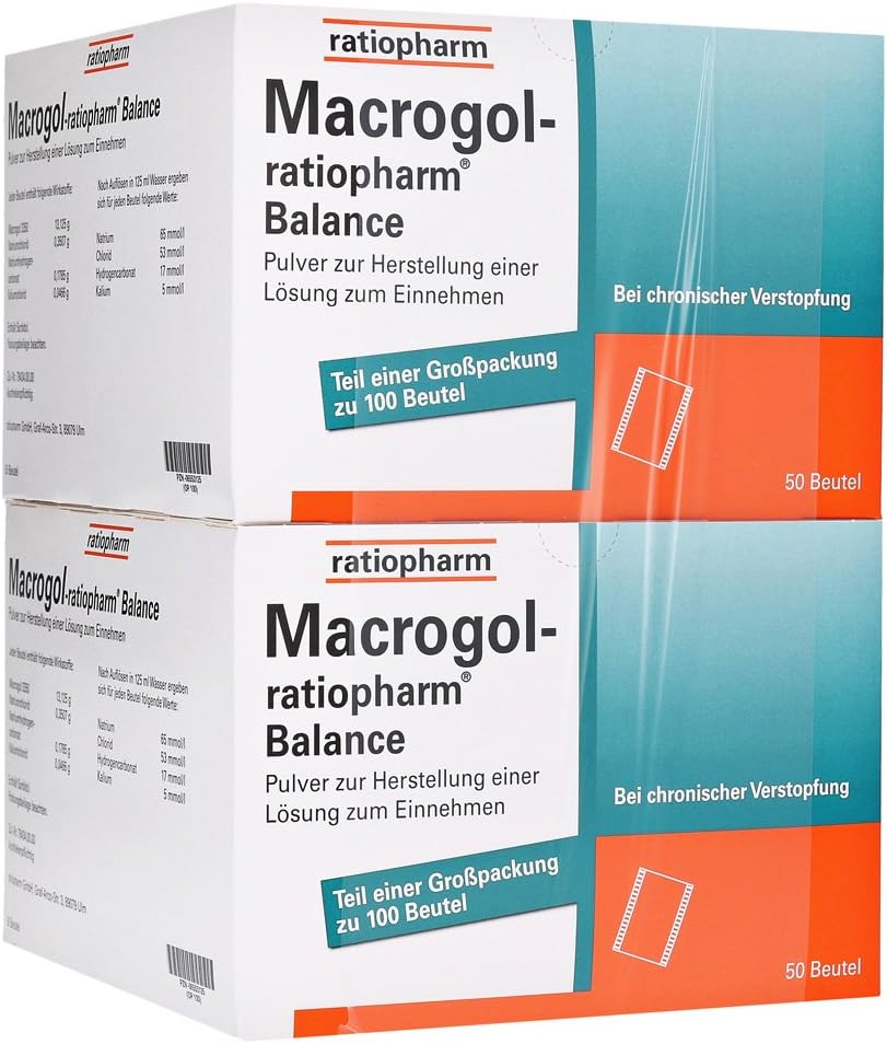 Macrogol-ratiopharm® Balance, 100 Beutel: Amazon.de: Drogerie ...