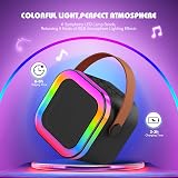 Dislocati Kids Karaoke Machine Bluetooth Speaker with 2 Microphones view 7
