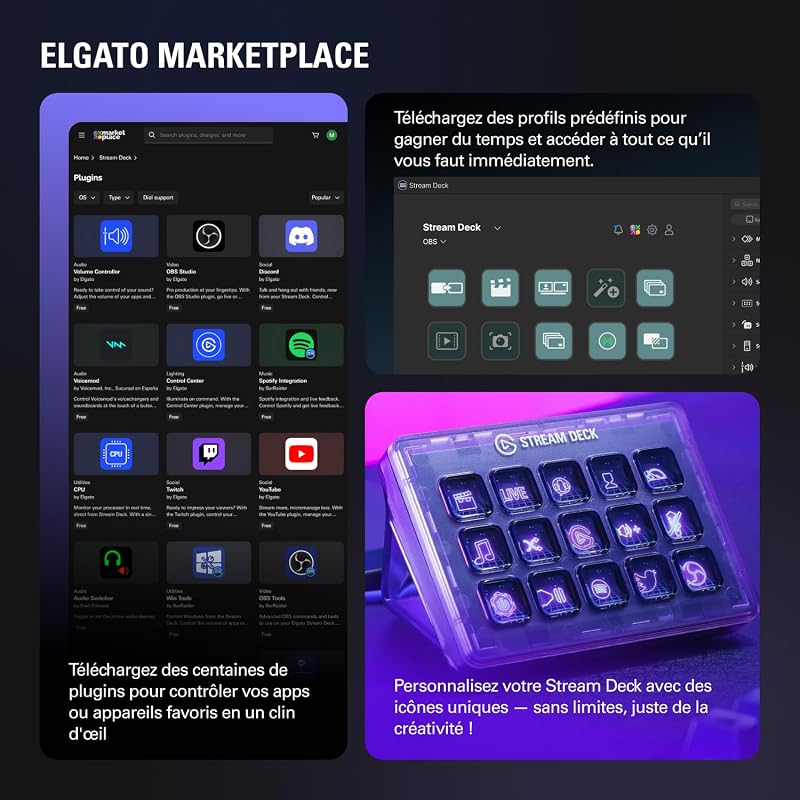 Stream Deck + White – Console de mixage